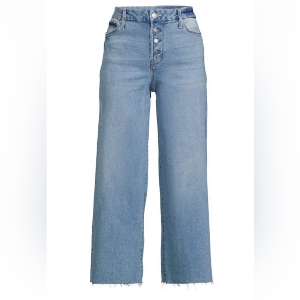 👖 NWOT Time and Tru High Rise Stretch Wide Leg Jeans - Size 16